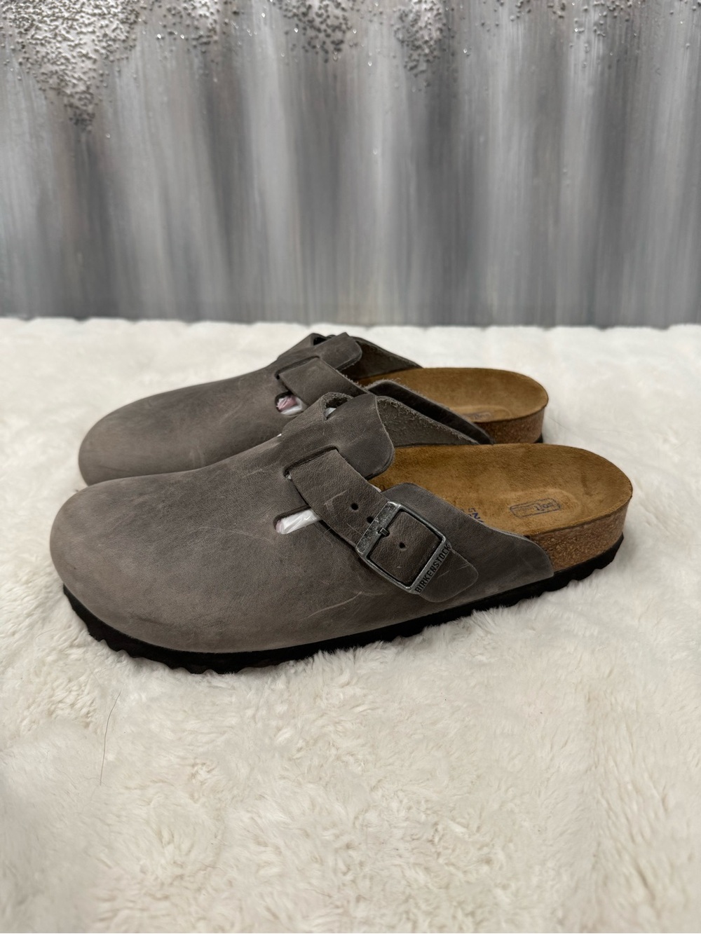 Birkenstock Boston Oiled Leather Clog iron - Picture 4 of 10
